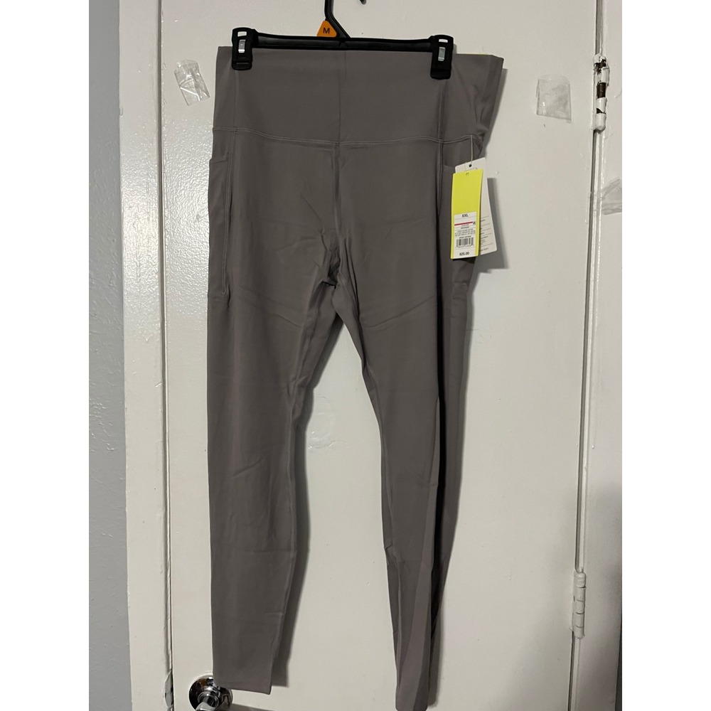 All in Motion Everyday Soft Ultra High Rise Gray Pocketed Leggings XXL NEW